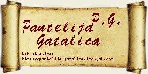 Pantelija Gatalica vizit kartica